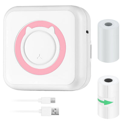 Mini Printer - Printer Paper 'Options' -- Pocket Wireless Thermal Printer Portable Mini Sticker Maker Machine Rechargeable Inkless Photo Printer for Printing Label Journal Study Notes Memo Photos