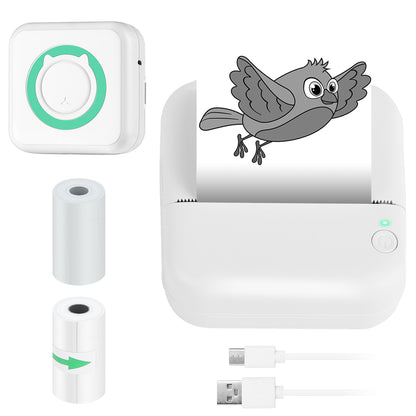 Mini Printer - Printer Paper 'Options' -- Pocket Wireless Thermal Printer Portable Mini Sticker Maker Machine Rechargeable Inkless Photo Printer for Printing Label Journal Study Notes Memo Photos